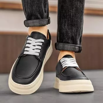 Минималистичные модные мужские классические повседневные спортивные туфли на шнуровке универсальные спортивные туфли для вечеринок и вождения мужские туфли 38 бежевый