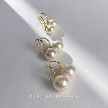 Серьги с минималистской текстурой, универсальные, для женщин 1 pair(8mm)