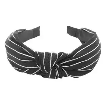 Минималистичные женские повязки на голову с полосатым принтом и узлом из ткани, женские повседневные аксессуары для покупок