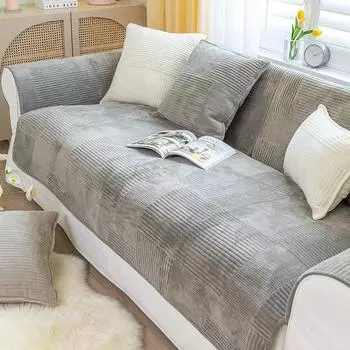 Минималистская диванная подушка, сезонная противоскользящая бархатная подушка с кристаллами, современный тканевый кожаный чехол для дивана, чехол на спинку, тканевое полотенце 70*70cm