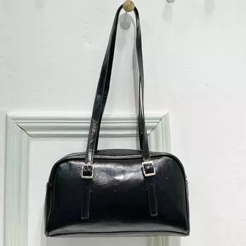 Минималистская корейская сумка для боулинга для женщин, большая вместительная сумка через плечо, легкая, роскошная, игривая, спортивная, новая