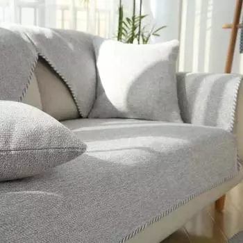 Минималистская подушка для дивана, ткань для подушки сиденья, всесезонная универсальная противоскользящая подушка для сиденья из хлопка и льна, чехол для полотенца на спинку, чехол для дивана 70*90cm