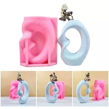 Минималистская ваза для искусства, силиконовая форма, уникальные предметы домашнего декора, создание формы, уникальная ваза в скандинавском стиле, силиконовая форма
