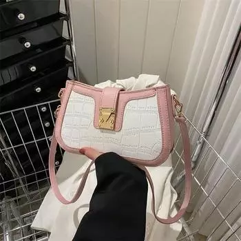 Минималистская женская сумка через плечо контрастные дорожные сумки на одно плечо кошельки модные новые