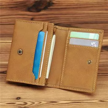 Минималистский держатель для карт из искусственной кожи, большой вместительный кошелек для кредитных карт хаки