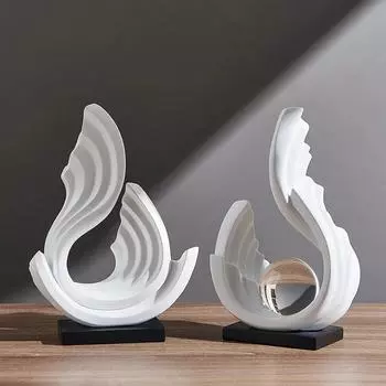 Минималистский скандинавский стиль Украшения из смолы Книжные полки Тумбы под телевизор Офисные настольные украшения Искусство интерьера Скульптура Ремесла
