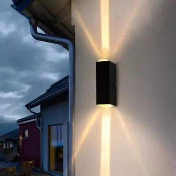 Минималистский светодиодный однолучевой настенный светильник, уличный прожектор, водонепроницаемый светильник для бара, караоке-бара, отеля, декоративный водонепроницаемый настенный светильник warm light