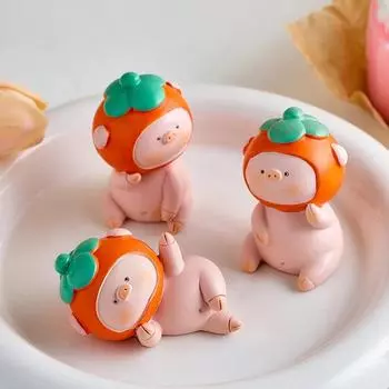 Минимализм Милые Животные Украшения Современная Милая Статуя Свиньи Спальня Настольный Орнамент Изделия Из Смолы Декор Спальни Аксессуары