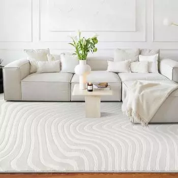 Минимализм однотонный ковер большого размера украшение гостиной спальня декор дома большой площади ковер 300x400 журнальный столик пушистый коврик 160x230cm 63x90in