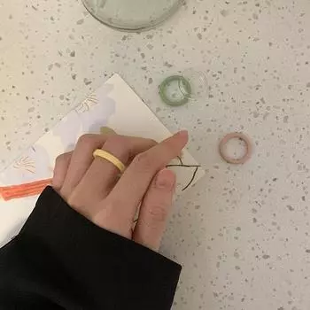 Минимализм Простой Круг Кольцо Для Женщин Мужчин Соответствующие Украшения Для Вечеринки Подарок