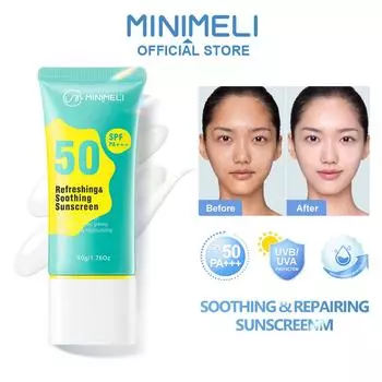 MINIMELI Sunscreen SPF 50PA +++ Осветляющий и легкий солнцезащитный крем для защиты лица и кожи