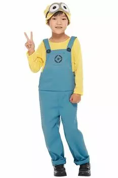 Minion Dave Kids Costume, Unisex, Height 120cm-140cm