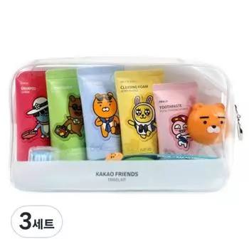 Minis Kakao travel toiletry set, 3 sets