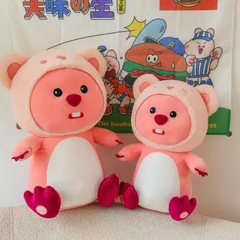 Miniso Kawaii Loopy Little Beaver плюшевая кукла, нарядная игрушка, подушка, мягкая игрушка, детский подарок, милая девочка, рождественский подарок для подруги 30cm
