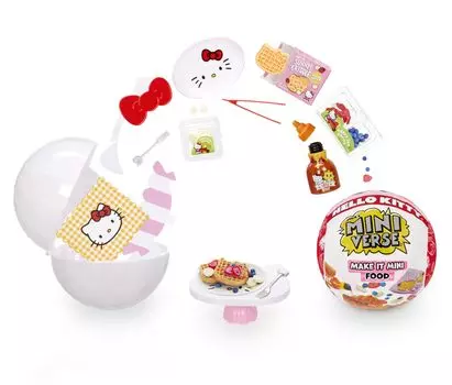 Miniverse Make It Mini Food Hello Kitty Mini Mystery Blind Resin Replica Не MGA s Collectibles, Sanrio, Упаковка, Сделай сам, Ремесло, Игра, Еда, Новинка,