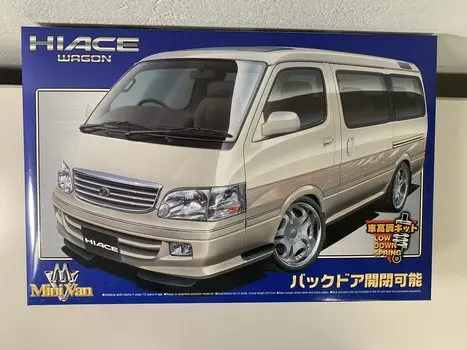 Минивэн Aoshima Bunka Kyozaisha Hiace, 99 лет, VIP, тип колес 1/24, № 04
