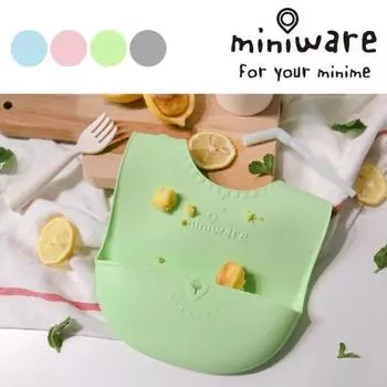 Силиконовый нагрудник Miniwear Roll&Lock 2-го поколения, корейские детские товары topi