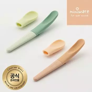 Miniwear Free to Pro силиконовая ложка для детского питания, корейские детские товары green