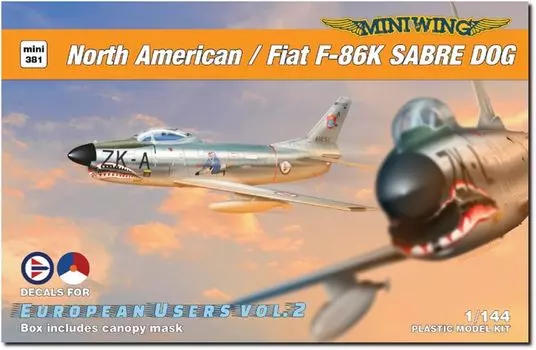 Miniwing Sabre Dogg Пластиковая модель MWG144381 1/144 F-86K Норвегия/Нидерланды (Самолет)