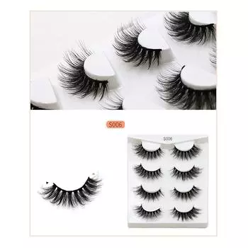Mink Lashes Real Siberian Mink F^ur Lashes Round Look Long Thick Reusable Handmade Non-Irritating Fake Eyelashe