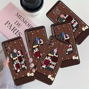 Minnie Letter A H For Motorola G30 One Fusion Plus G9 Play G8 Power Lite Phone Case G60 G50 Edge 20 Pro E6s Stylus Soft Cover Moto Edge Lite