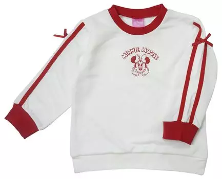 Minnie Sweatshirt Fleece Chiffon Ribbon Kids Girls Clothes 221228698 [Disney] Children s Ribbon/White