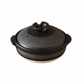 Mino Sarara Black Jugusa глубокий глиняный горшок только для открытого огня 7 Для людей Нет. 1-2 чёрный