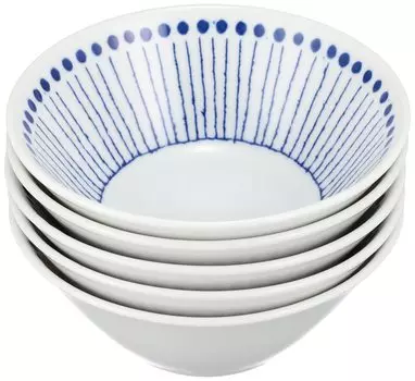 Mino ware 4.5 bowl set of 5 Sojugusa 145873(5)