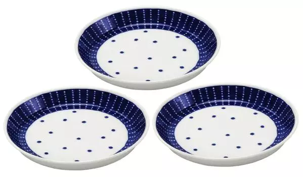 Mino ware 4.5 plates set of 3 Soten 139582(3)