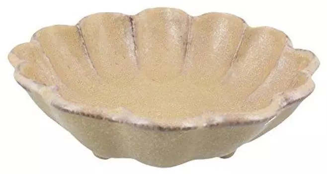 Mino Ware 555-0020 Kaneko Komohei Linka Bowl, Plate, Medium Bowl, Tea, Parachute Flowers, Diameter Approx. 6.3 inches (16 cm), Microwave and Dishwashe