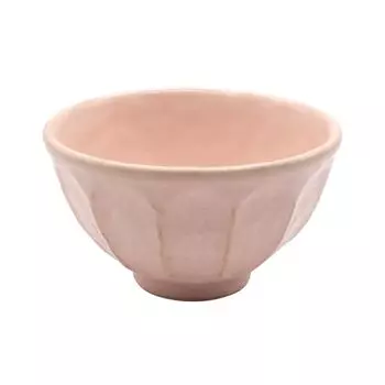 Mino Ware 555-0211 Kaneko Komohei Rinka Rice Bowl, Pink Pink Kneeling Flower Diameter Approx. 4.3 x Height 2.6 inches (11 x 6.5 cm), Microwave and Dis