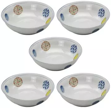 Mino ware 5.0 bowl set of 5 Nishikimaru crest 145569(5)