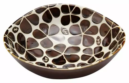 Mino ware 5.5 bowl fluffy brown