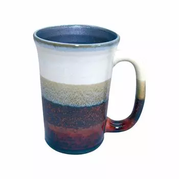 Mino Ware Beer Cup Beer Mug Approx. 500ml Pottery Quattro Brown Made in Japan K12304