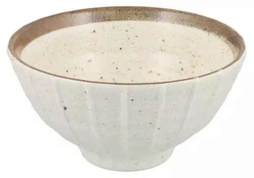 Mino Ware Bowl Approx. Diameter 16 x Height 8.5cm White Karatsu Shimaichichin Made in Japan K10138
