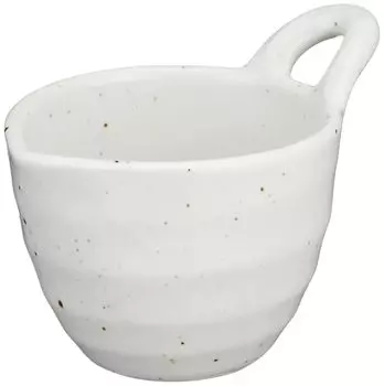 Mino ware bowl plate natto bowl approx. 10 x 11 cm white glaze made in Japan 132-0108