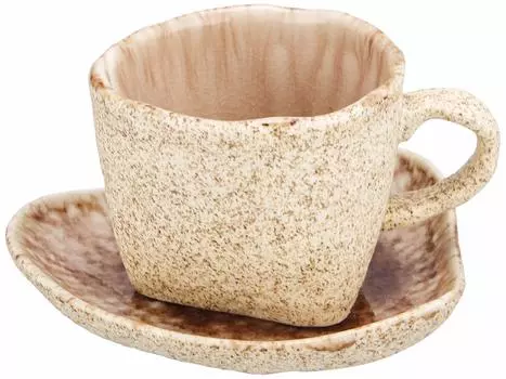 Mino ware coffee bowl plate cool breeze rose made in Japan 502-34