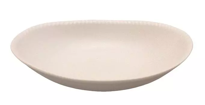 Mino ware curry pasta 24 x 17 microwave and dishwasher white glaze frills plate, plate, plate, approx. cm, safe, 132-0613