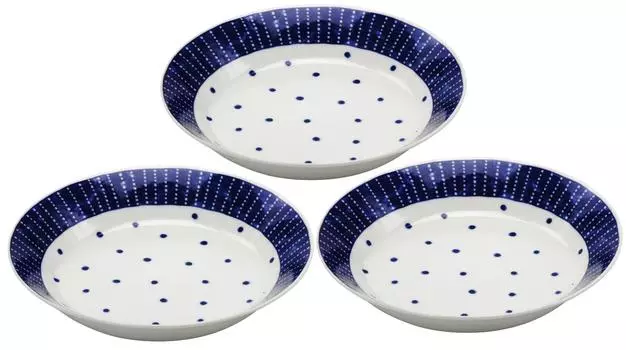 Mino ware deep plate set of 3 Soten 6.3 139575(3)