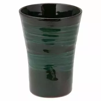Mino Ware Easy to Hold Shochu Cup Emerald K51148