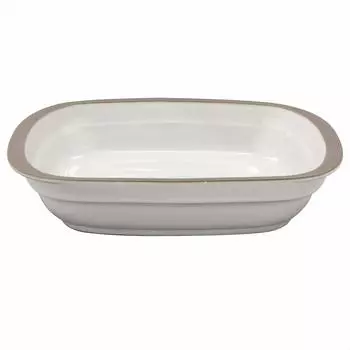 Mino Ware Heat Resistant Pottery Gratin Dish Tricolor White Width approx. 18 x Depth 12 cm Microwave Oven Safe Made in Japan 509-14