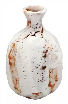 Mino Ware Higashiyama Kiln Tokkuri Большая емкость Shino Shaved Диаметр x Высота 14 см Емкость 360 мл Сделано в Японии Деревянный Прибл.. 8,5 Приблизительно. (В коробке)