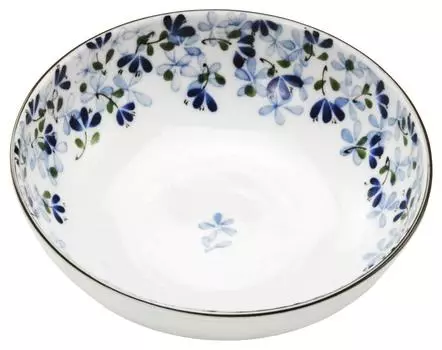 Mino Ware Легкая салатница Тарелка Средняя миска Луг Прибл.. Диаметр 16 см, высота 5 см. Можно использовать в микроволновой печи и посудомоечной машине. Сделано в Японии. 130855