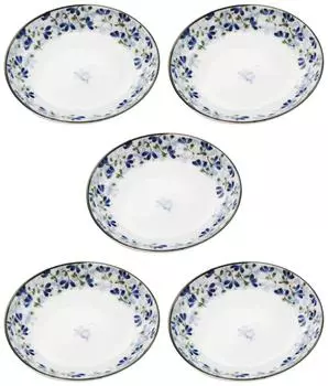 Mino Ware Легкие маленькие тарелки, тарелки для фасоли, тарелки для соевого соуса, набор из 5 шт., набор столовых приборов Mebae, керамика, можно использовать в микроволновой печи и мыть в посудомоечной машине 145200(5)