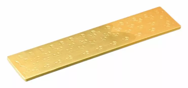 Mino ware long plate, commercial use, made in Japan, 46.5 x 12 x 2.5 cm, gold color 15.0 long plate 17707474
