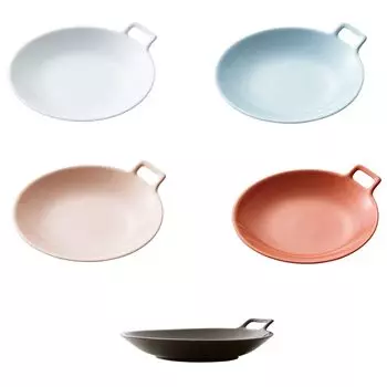 Mino Ware Miyama Miyama Gift Set Tableware Set Dish Plate Curry Plate Pasta Plate L 21 x 19cm Set of 5 Beige x 1 Wedding Housewarming Made in Japan