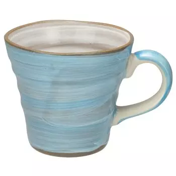 Mino Ware Mug Cup Diameter 9cm x Height 8cm Watercolor Blue Made in Japan 132-8003