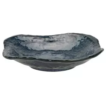 Mino ware Nadekaku serving plate kiln variant 132-0701