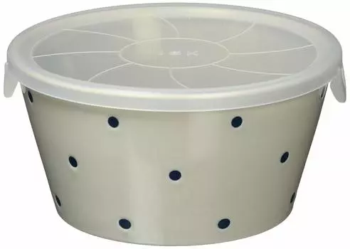 Mino ware non-wrap bowl polka dot gray 132-1413