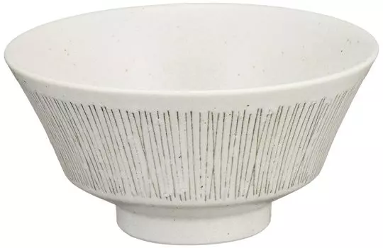 Mino ware pot, plate, bowl, approx. 15cm, wire, white, made in Japan 132-1126